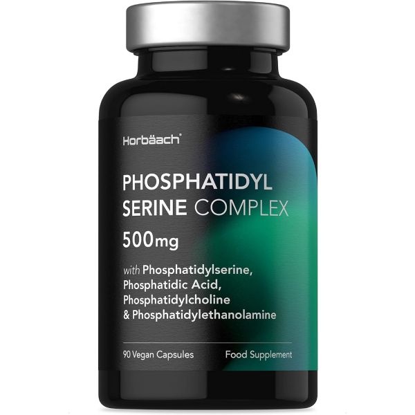 포스파티딜세린 500mg 비건 캡슐 90개 포스파티딜콜린이 포함 인공 방부제 지음