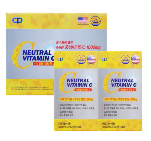코스모팜 <b>뉴트럴비타민C</b> 180정 6개월분