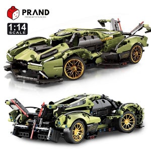 프랜디 조립식 호환 미니 놀이 블럭 완구 어린이 자동차 람보르기니 비젼GT 8553