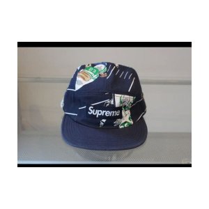 슈프림 풋볼 캠프 캡 FW13 네이비 블루 새 태그 포함 데드스톡 5 패널 모자 비니 스냅백
