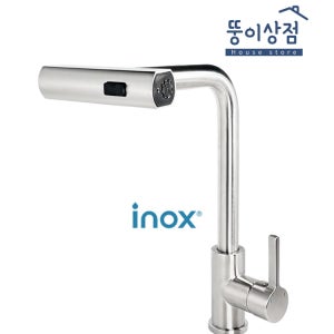 아이녹스 스텐 원홀 주방 싱크 JT-A300 폭포수 수전 거위목 와이드 무광 뚱이상점