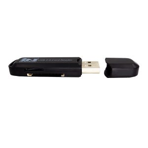 USB2.0 블랙박스 마이크로SD 카드리더기 블랙 IN-UACARDS