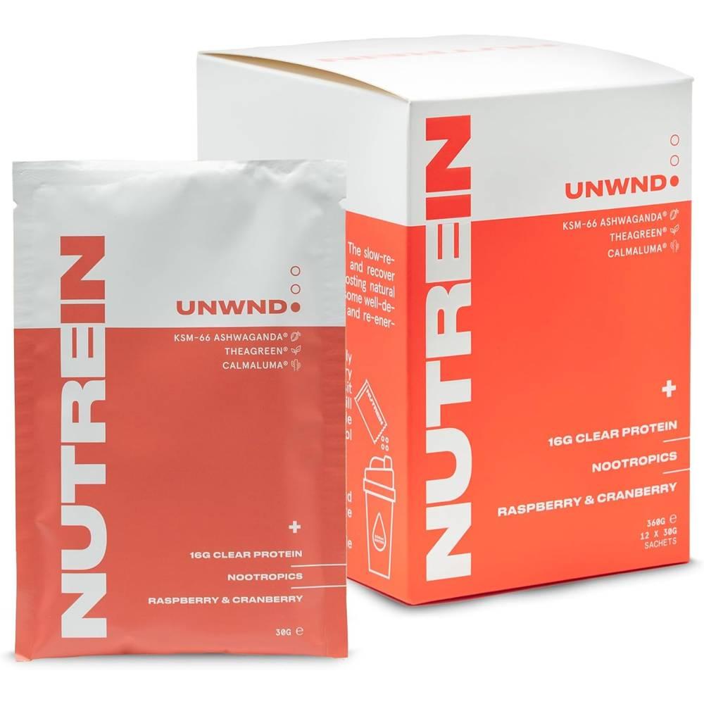 NUTREIN UNWND Vegan Protein <b>뉴트</b>레인 비건 프로틴 파우더 라즈베리 크랜베리 360g
