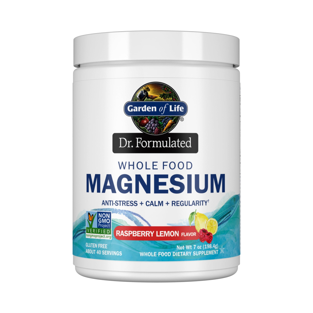 가든오브라이프 <b>닥터포뮬레이티드</b> 훌푸드 <b>마그네슘</b>파우더 라즈베리레몬 198.4g