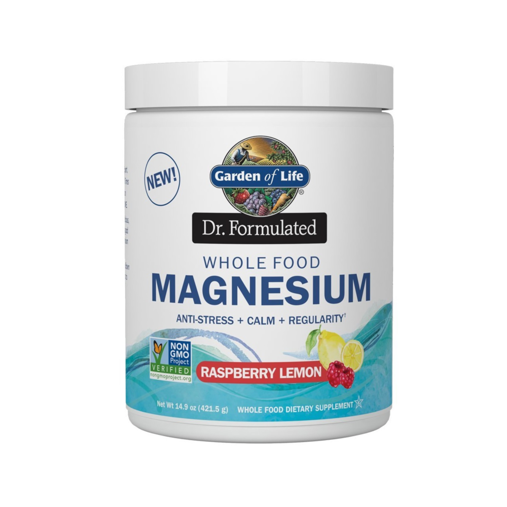 가든오브라이프 <b>닥터포뮬레이티드</b> 훌푸드 <b>마그네슘</b>파우더 라즈베리레몬 421.5g