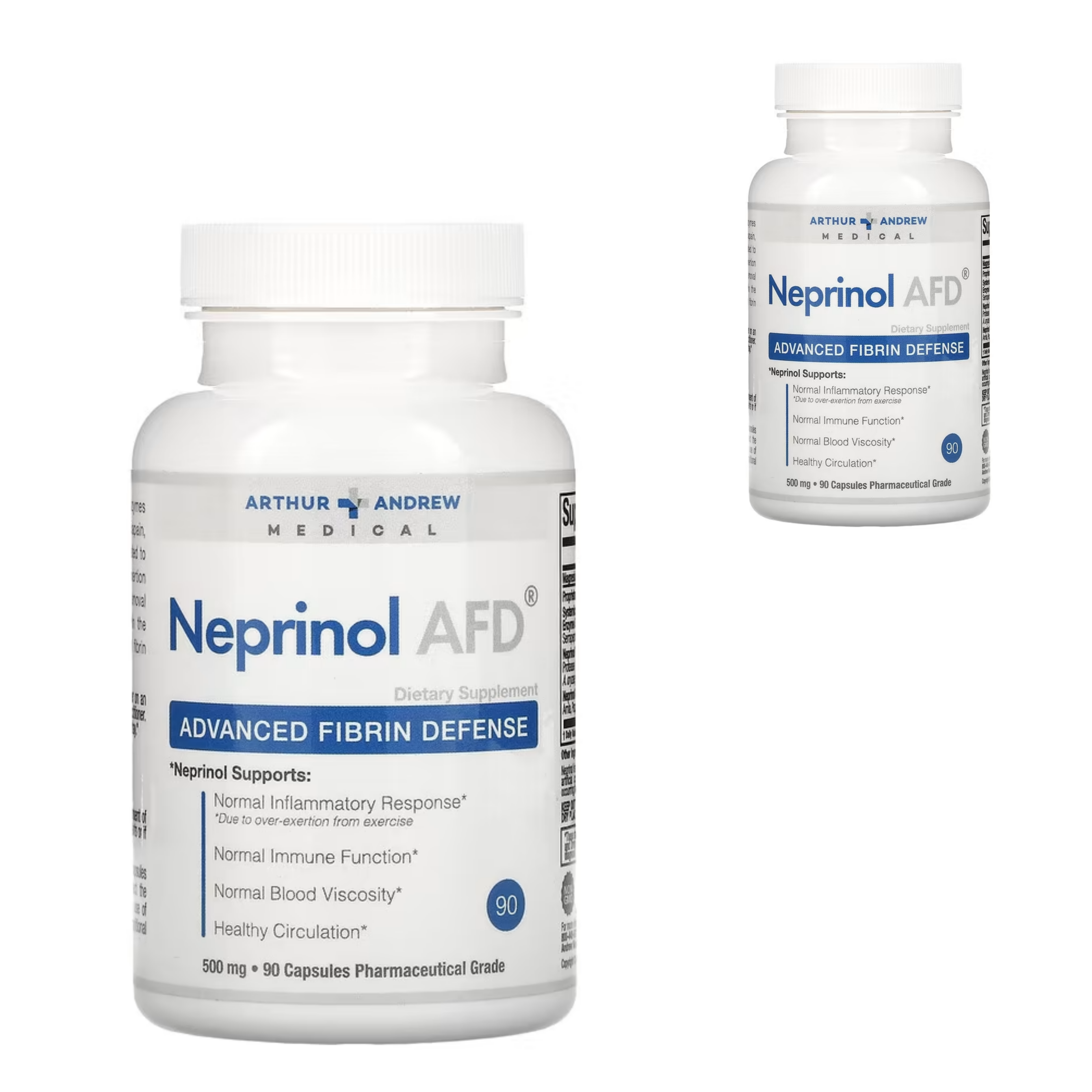 <b>아서</b> 앤드루 <b>메디컬</b> 네프리놀 AFD 고급 섬유소 방어 500mg 90캡슐 <b>마그네슘</b>