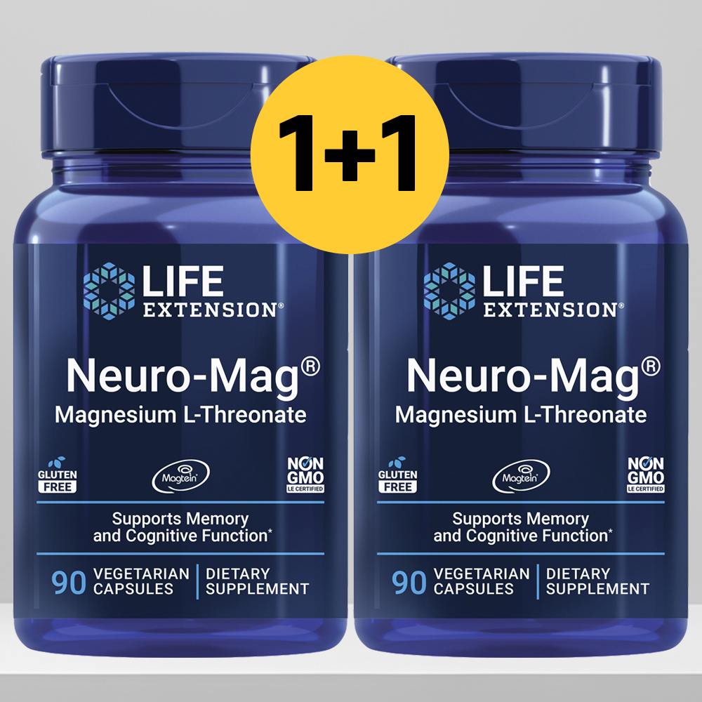 라이프익스텐션 트레온산 마그네슘 뉴로마그네슘 90정 NeuroMag 2개