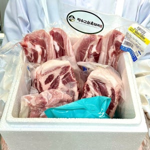 장수고원 흑돼지 삼겹살 오겹살 돈마호크 목살 앞다리살 뒷다리살 항정살 통항정살 갈비캠핑고기