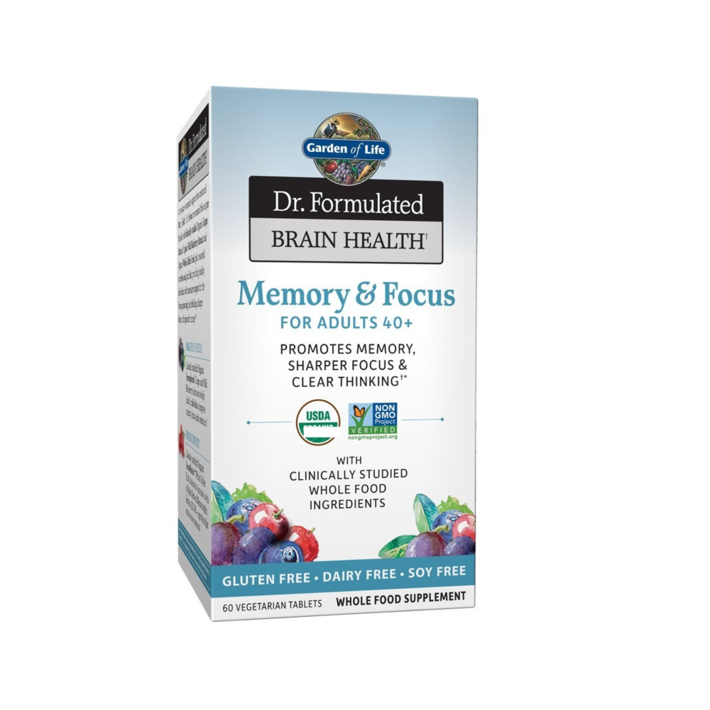 가든오브라이프 <b>닥터포뮬레이티드 브레인헬스</b> 메모리 포커스 <b>어덜트40</b> 60타블렛