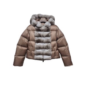 [블프]숏 후드 친칠라패딩자켓 IM140