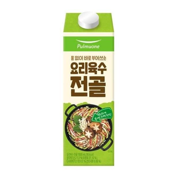 <b>풀무원</b> 요리육수 전골 부모님 어르신 영양식사 간편식 자취 수험생 1000ml