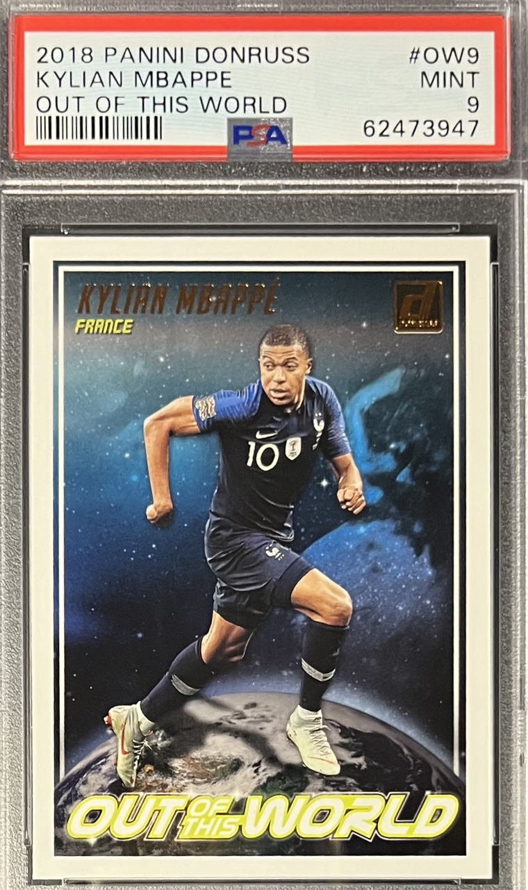 [스포츠카드] 2018-19 파니니 돈러스 킬리안 음바페 Kylian Mbappe(국대/프랑스) PSA 9 등급 2018 러시아 월드컵 루키 카드