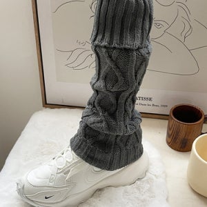 니트꽈배기 롱 레그워머 발토시 등산 필라테스 겨울 3color