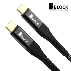 비블럭 C to C타입케이블 PD 초고속2.0 충전 100W 2.4m