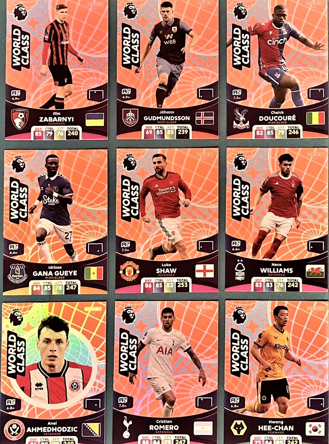 World Class 황희찬 포함 선택구매 파니니 프리미어리그 2024 아드레날린 XL Panini Adrenalyn XL Premier League 2024 EPL 축구카드