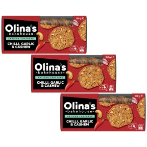 올리나스 베이크하우스 장인 크래커 칠리 갈릭 캐슈넛 100g 3개