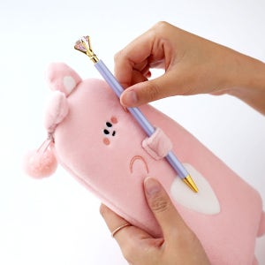 어린이 필통 동물 인형 친구들 학용품 초등 학생 팬시 신학기 준비물 기념품 유치원 선물 단체 생일 핑크풋