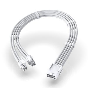 EZDIY-FAB EPS 4+4 연장 슬리빙 16AWG 케이블 화이트