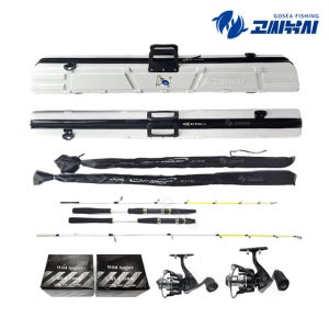 고씨낚시 DX 바다 루어 스피닝 릴 낚시대 세트 10종 풀세트 케이스 포함