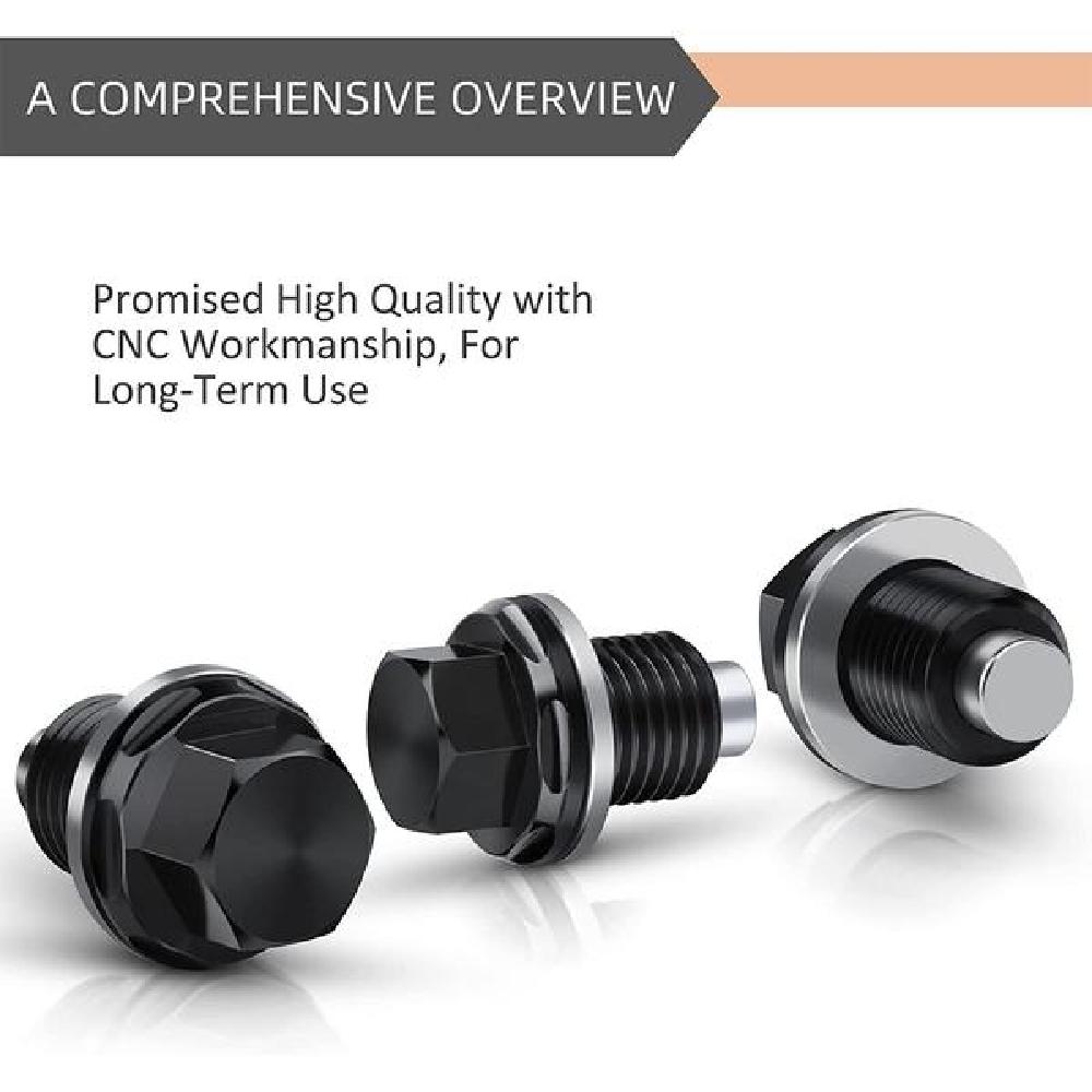 드레스업 차량용 마그네틱 오일 드레인 플러그 엔진 너트 볼트 한대분세트 차량용번호판볼트