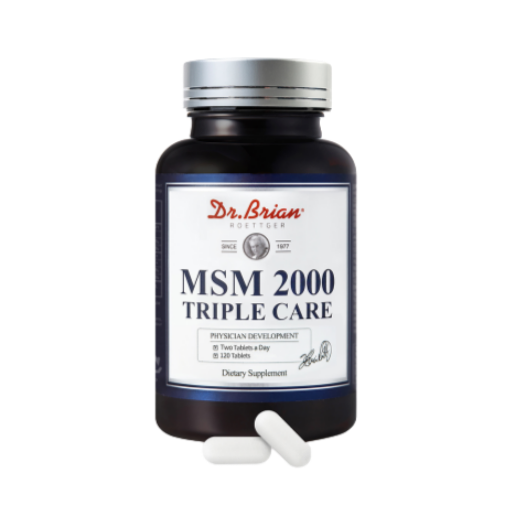 [닥터브라이언] <b>MSM 2000 트리플케어</b> 뼈 관절 항산화 (120정 2개월분)