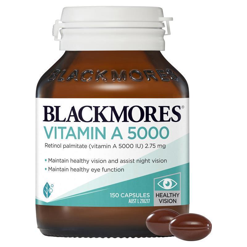 호주직구 Blackmores <b>블랙모어스 비타민A</b> 5000 150정