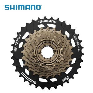 시마노 7단 ﻿프리휠 MF-TZ500-7 메가레인저 / 후리휠 14T-34T / 21단 자전거 호환