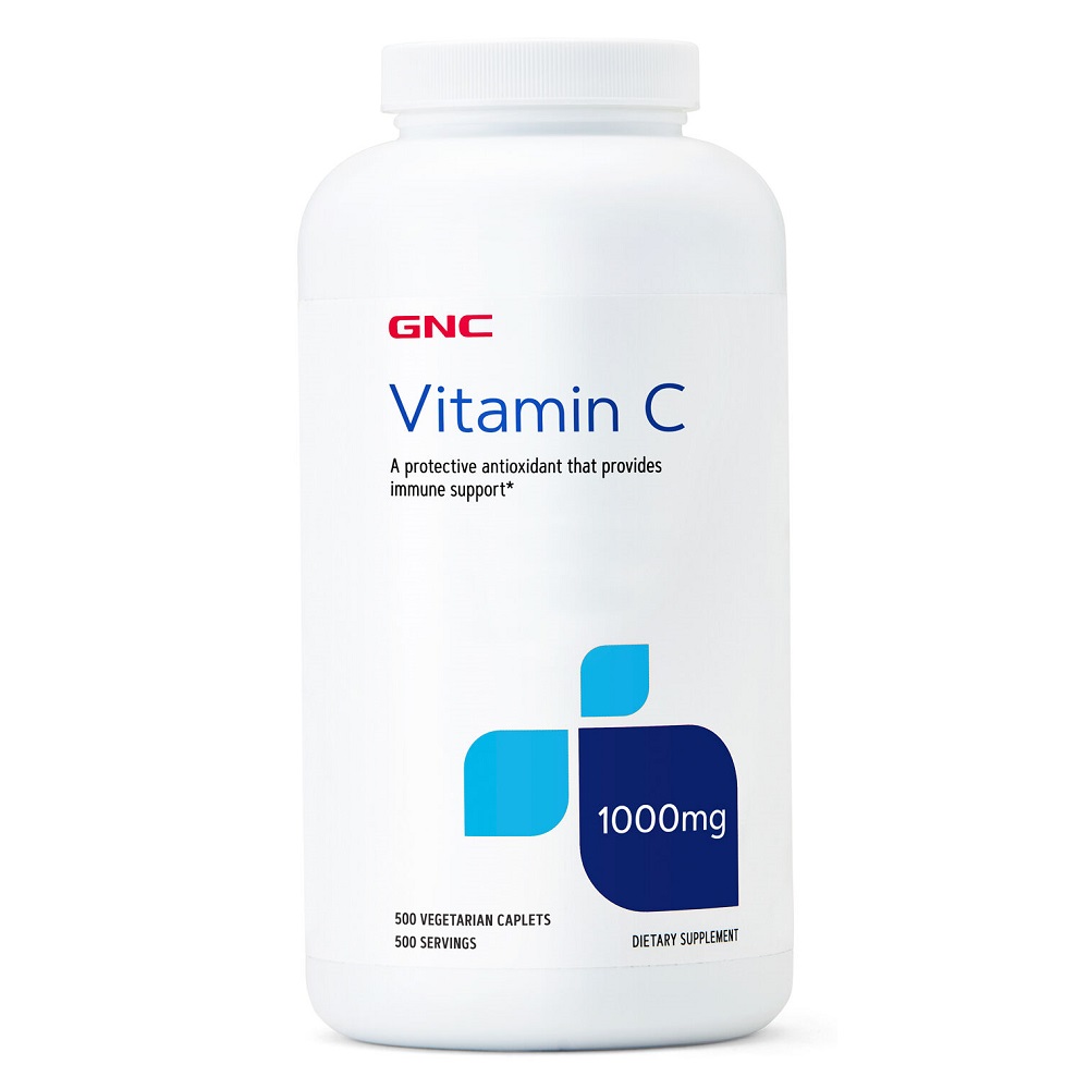 GNC <b>비타민C 1000</b>mg <b>로즈힙</b> 함유 500정 (타블렛)