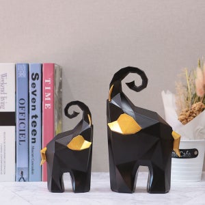 럭셔리 폴리곤 코끼리 장식품 돈들어오는 인테리어소품