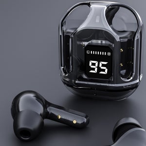아남 블루투스5.3 이어폰 TWS 휴대폰 게임 통화용 무선 이어버드 방수 싱글모드 블랙