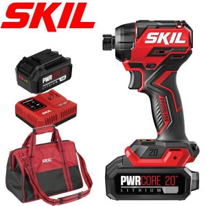 스킬 충전 임팩 드라이버 드릴 전동 20V 컴팩트형 SKIL ID6739SE20 배터리2개