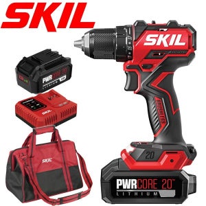 스킬 충전 드릴 드라이버 전동드릴 SKIL 20V 컴팩트형 DL6293SE20 배터리2개