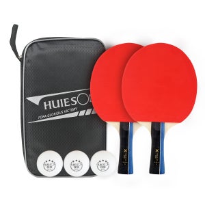 휴이슨 초경량 입문용 탁구 채 3성 핑퐁 라켓 세트 공 가방