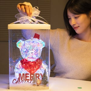크리스마스 루미나베어 곰돌이 LED 무드등 조명 오로라 감성 무드등