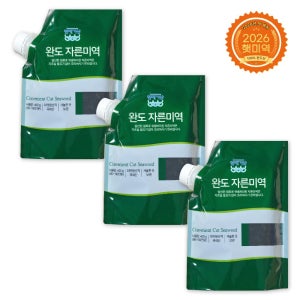 [청해거상] 편리한 마개형 유기미역 완도 자른미역 (400g X 3봉)