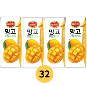 델몬트드링크 망고 주스 190ml x 32팩
