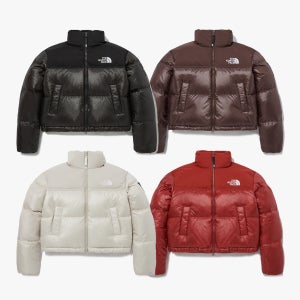 노스페이스 화이트 라벨 패딩 노벨티 눕시 다운 푸퍼 자켓 여성용