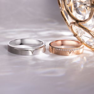 14K 18k 다니아 심플 밴드 종로 두꺼운 디자인 커플링 각인 웨딩 반지