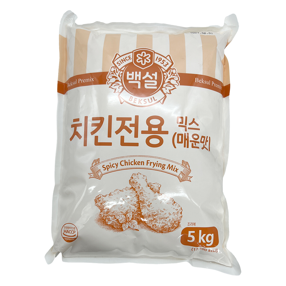 백설 치킨 전용 믹스 매운맛 5kg 가루 파우더