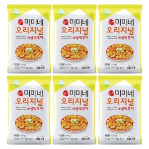 미미네 오리지널 국물떡볶이 X 기본맛, 570g, 6개