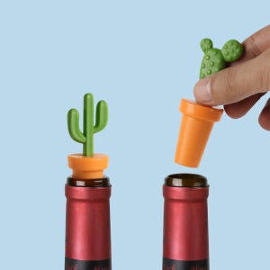 퀄리디자인 선인장 와인스토퍼 와인병 마개