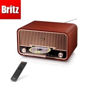 브리츠 BZ-T7800 Plus 엔틱 CD FM 라디오 다기능 오디오 스피커