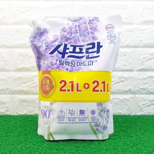 샤프란 섬유유연제 리필 기획 릴렉싱 아로마 2.1L+2.1L