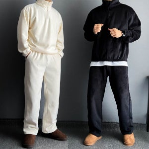 기모츄리닝세트 커플츄리닝 남자겨울트레이닝