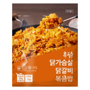 흑닭 닭갈비 닭가슴살 볶음밥300g 10팩