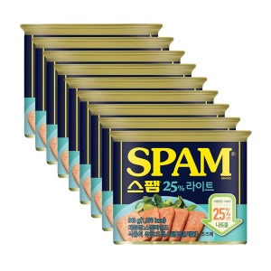 (최신제조) <b>CJ제일제당</b> 스팸 25% 라이트 340g X9개 당일출고 정기구독가능 소비<b>기간</b>28년6월이후