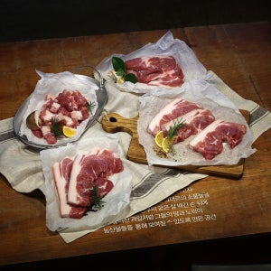 제주산 흑돼지 수육대전(오겹 목살 앞다리살) 보쌈 절임배추 고기맛집 김장철