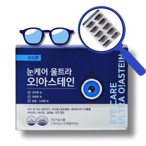 눈케어 울트라 오아스테인 눈 건강 루테인+아스타잔틴+오메가3 60캡슐, 1개