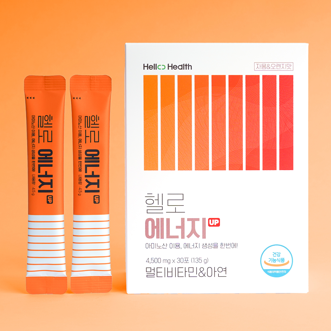 <b>헬로에너지</b> 아미노산 30포 건강기능식품 BCAA 회복 이소 류신 발린 영양제