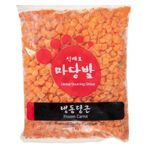 마당발 냉동당근 1kg (1 x 1cm 다이스)